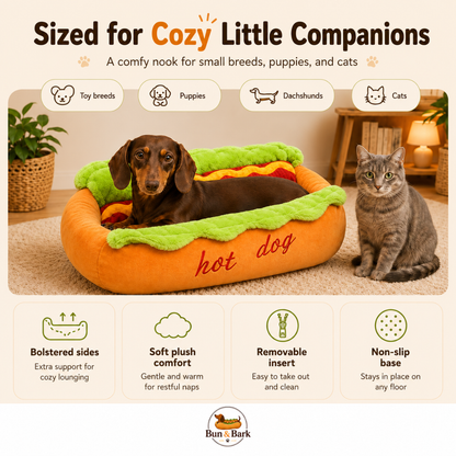Bun & Bark™ Hot Dog Dog Bed
