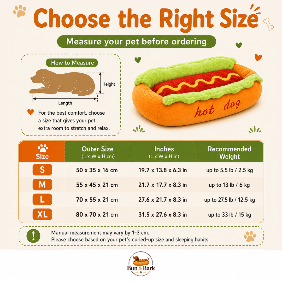 Bun & Bark™ Hot Dog Dog Bed